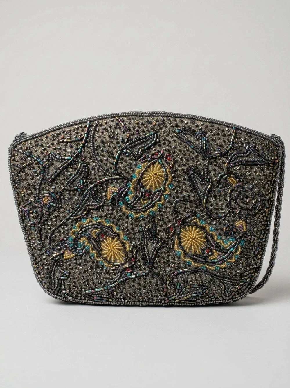 Vintage Beaded Evening Clutch Bag Excellent Condition